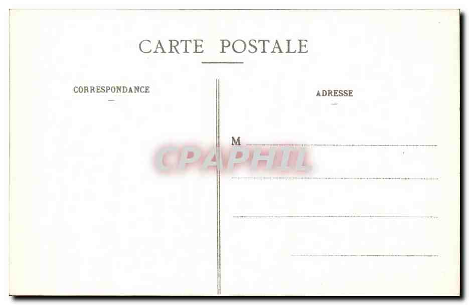 CPA Vichy Terrasse et Theatre du Casino — Verso