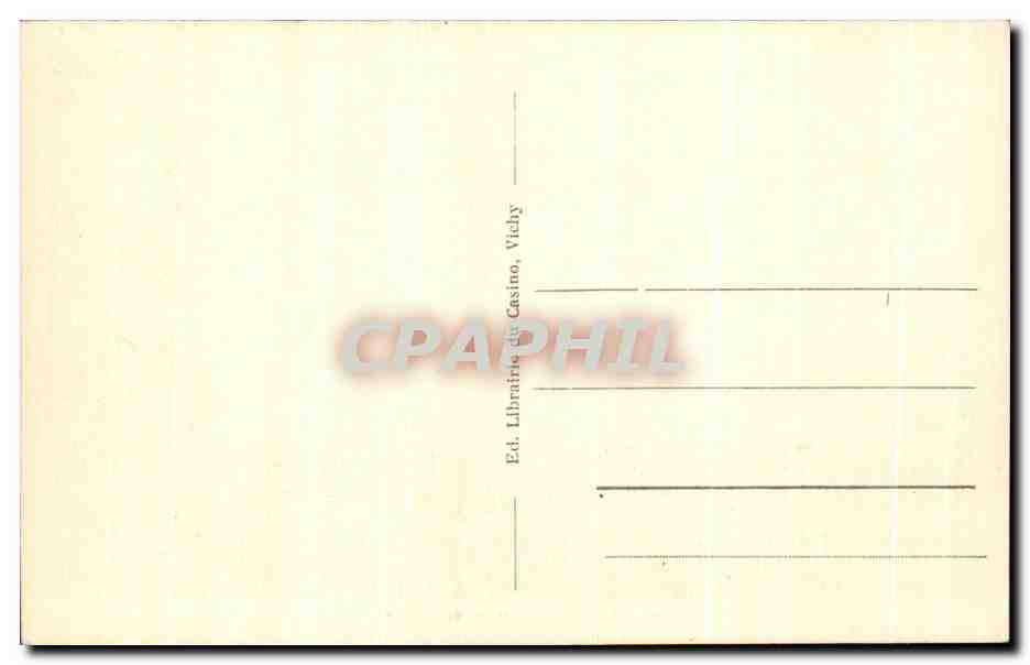 CPA Vichy Les Bords de l'Allier — Verso