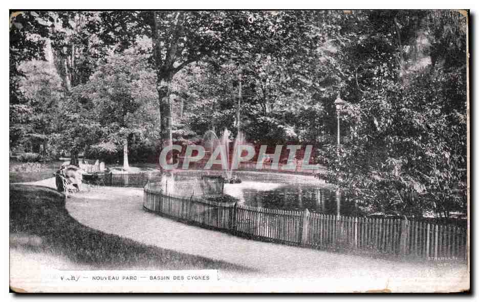CPA Vichy Nouveau Parc Bassin Des Cygnes