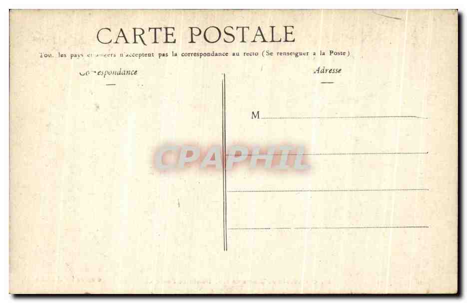 CPA La Cathedrale de Reims en Feu Dessin de Fraiport d'Apres les Annales Militaria — Rückseite