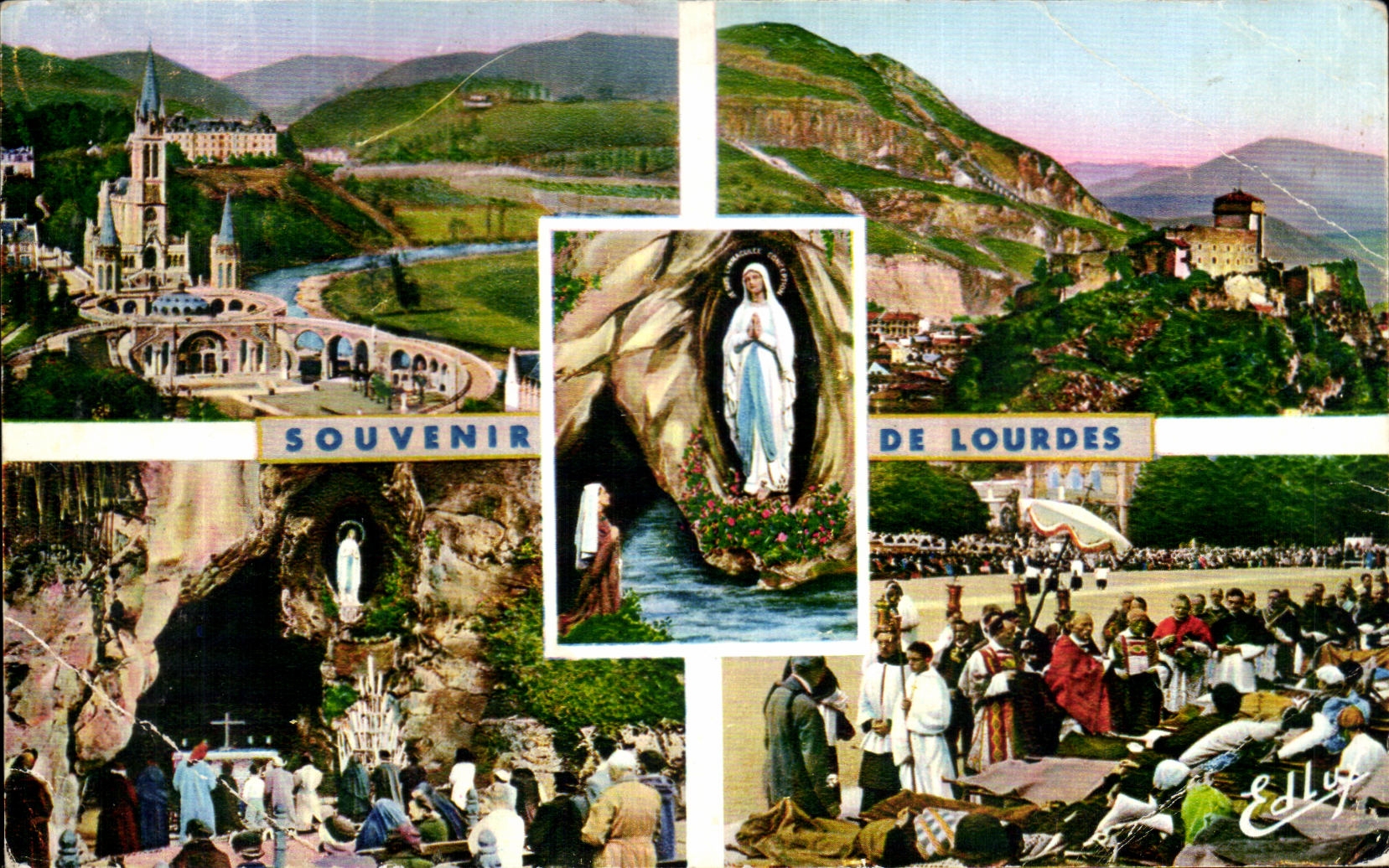 CPA Souvenir de Lourdes
