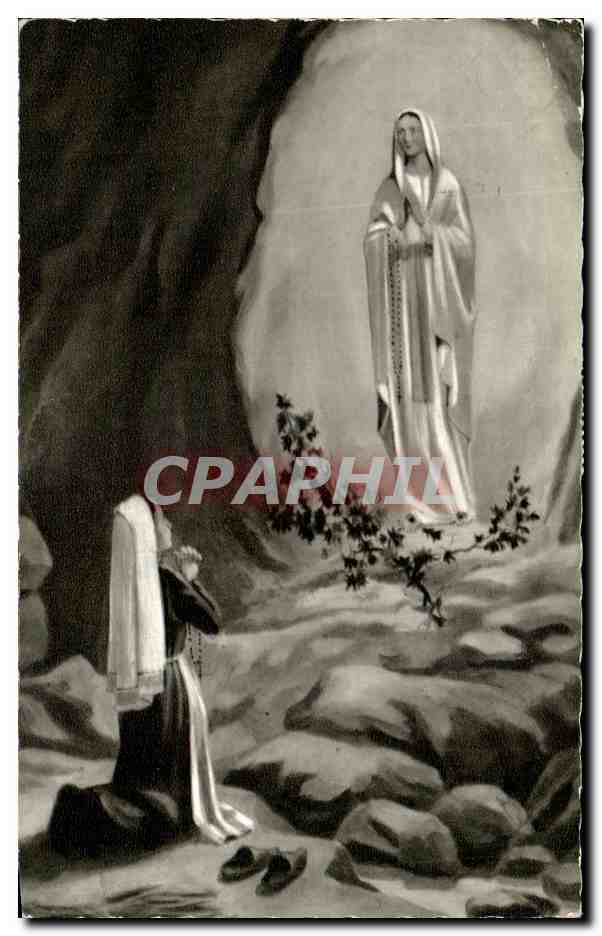 CPA Lourdes Apparition de la Vierge