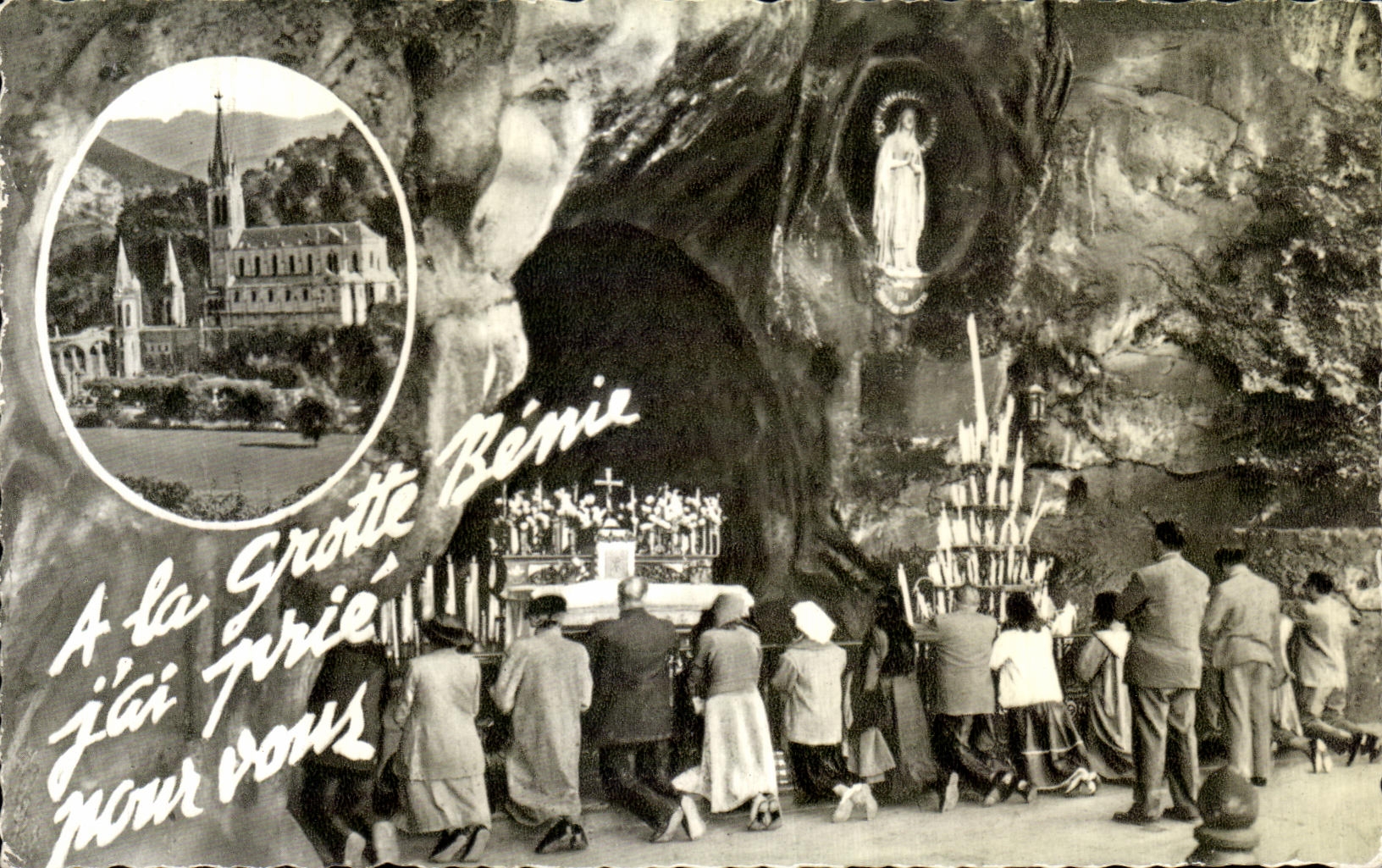 CPA Lourdes Souvenir de Lourdes
