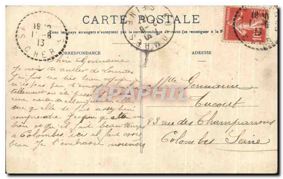 Bagnères-de-Bigorre — Jardin des Vigneaux — Fontaine — Reverso