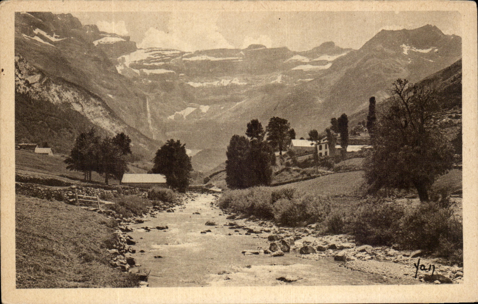 Gavarnie — Le Cirque et le Gave — Édition E. Burault - Lourdes