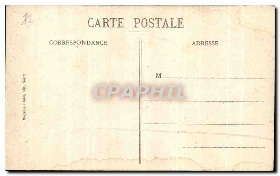 CPA Nancy Porte De La Graffe — Verso