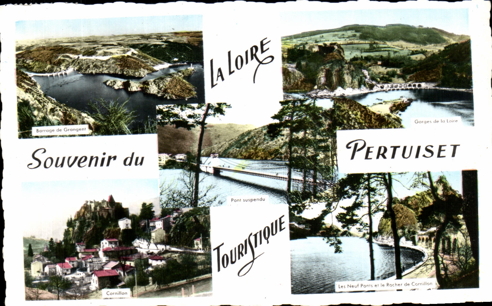 CPA Souvenir de La Loire Pertuiset Environs de Saint Etienne 