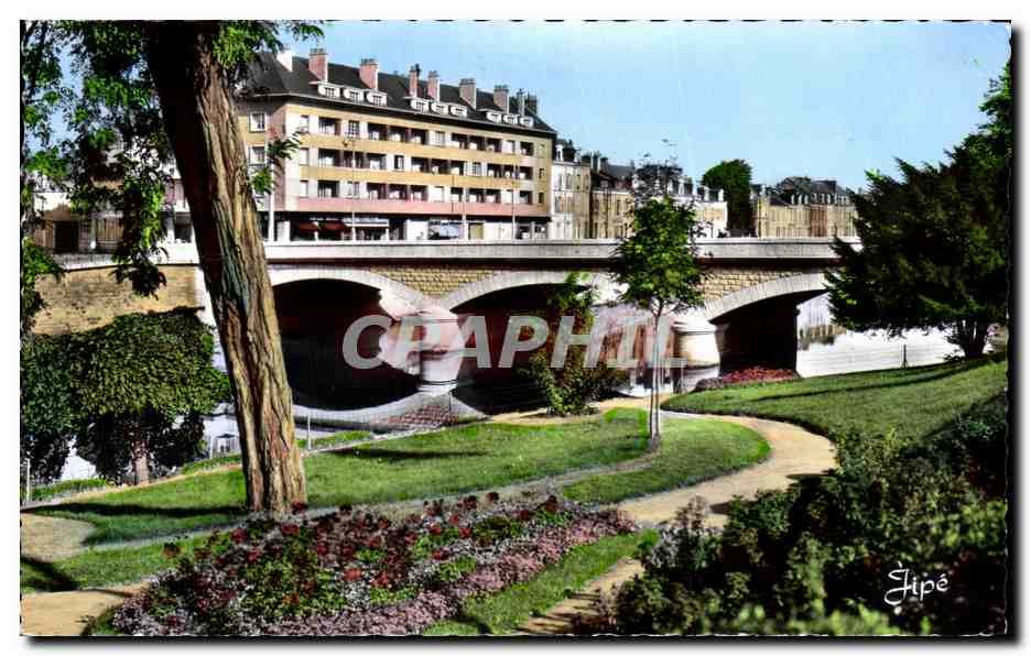 Les bords de la Sarthe — Les Jardins et le nouveau Pont Yssoir — J. Hipé
