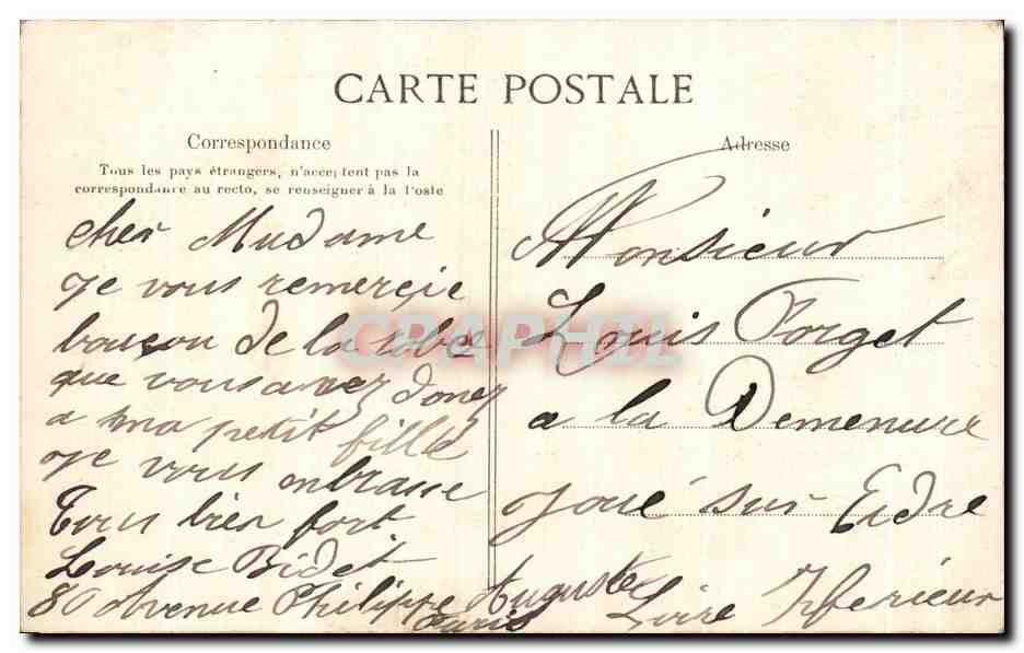 CPA Paris Le Jardin des Tuileries et le Pavillon de Marsan (carte toilee) — Rückseite