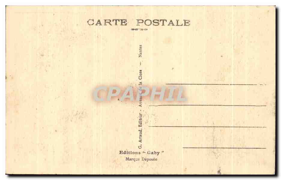 CPA Clisson Les Bords de la Sevre et le Chateau — Rückseite