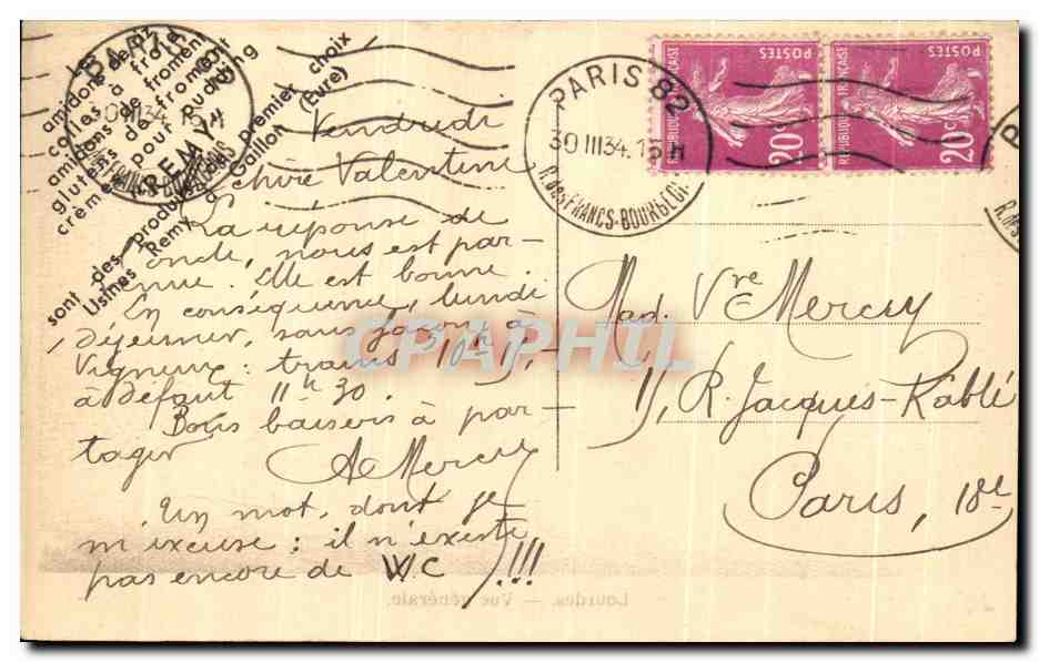 Lourdes — Vue générale — CPAPHIL — Rückseite