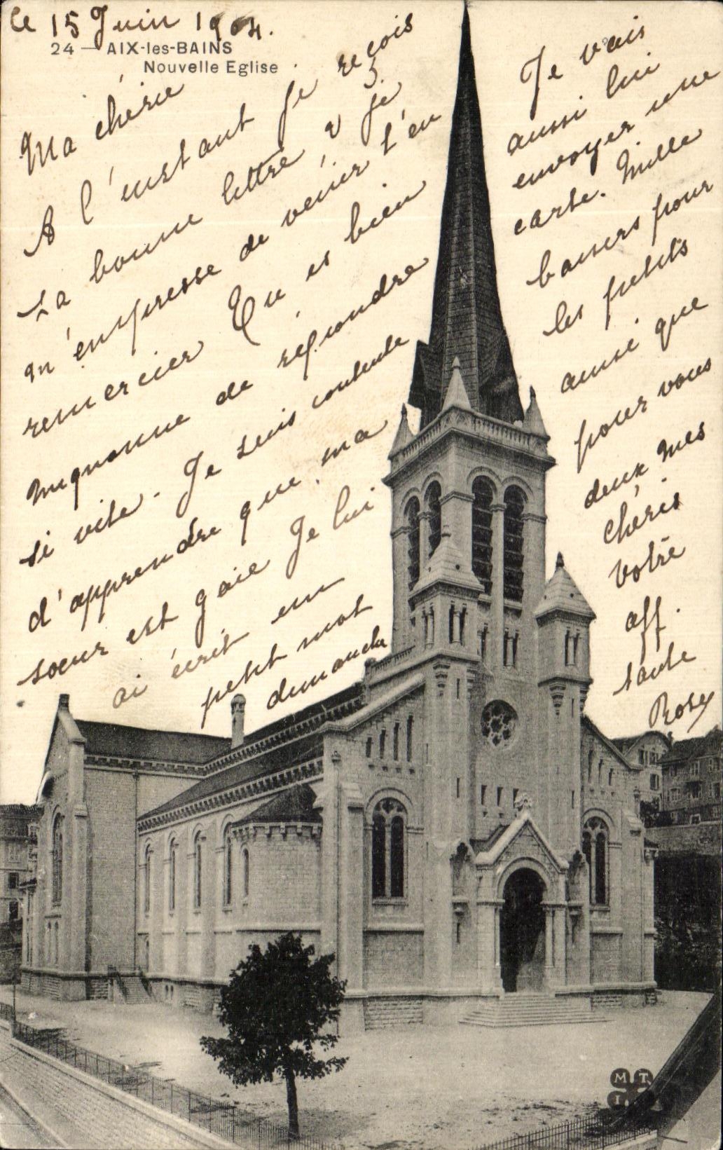 CPA Aix les Bains Nouvelle Eglise