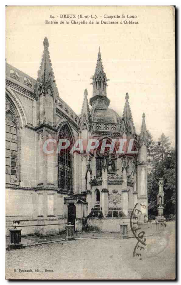 CPA Dreux Chapelle St Louis Entree de la Chapelle de la Duchesse d'Orleans