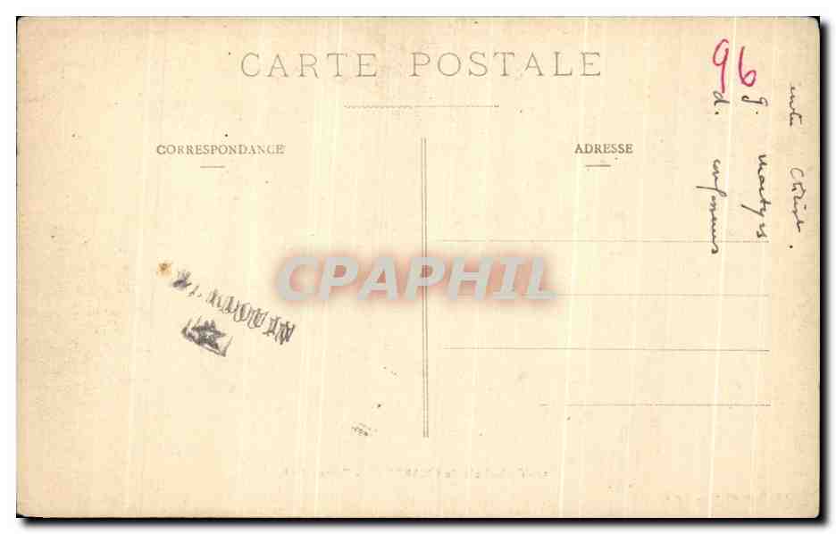 CPA Cathedrale de Chartres Portail Sud — Verso