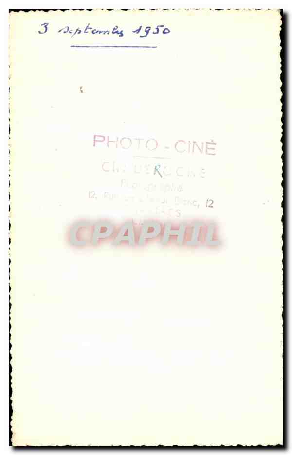 CPA Chartres Cathedrale 1950 — Rückseite