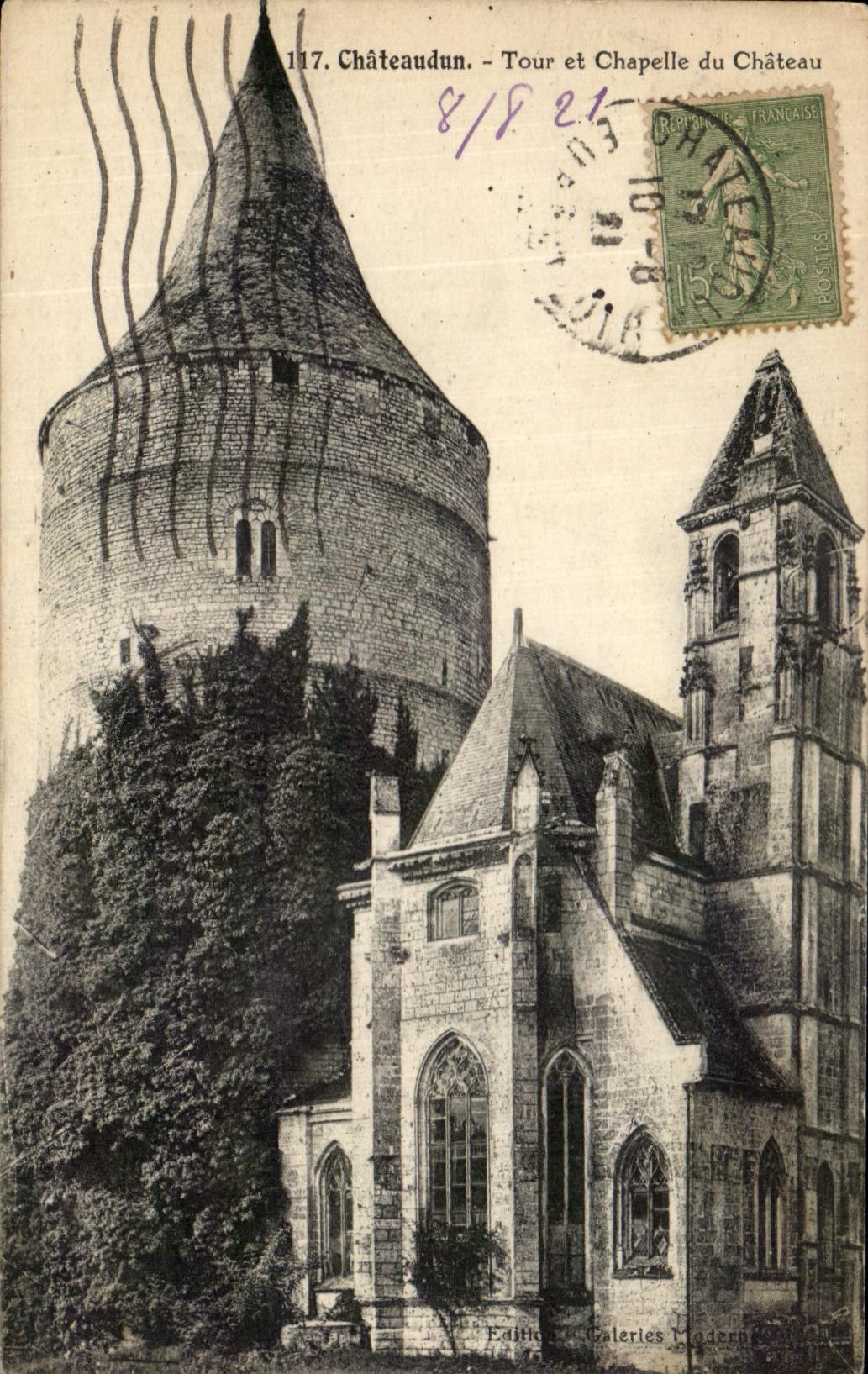 CPA Chateaudun Tour et Chapelle du Chateau