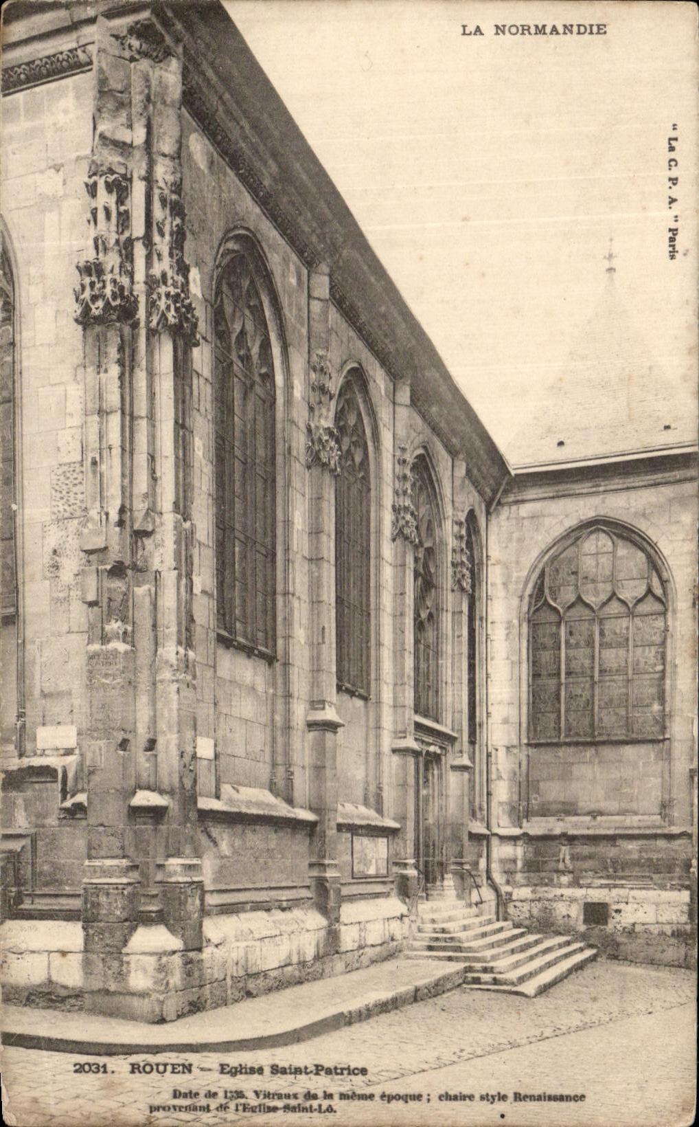 CPA Rouen Eglise Saint Patrice