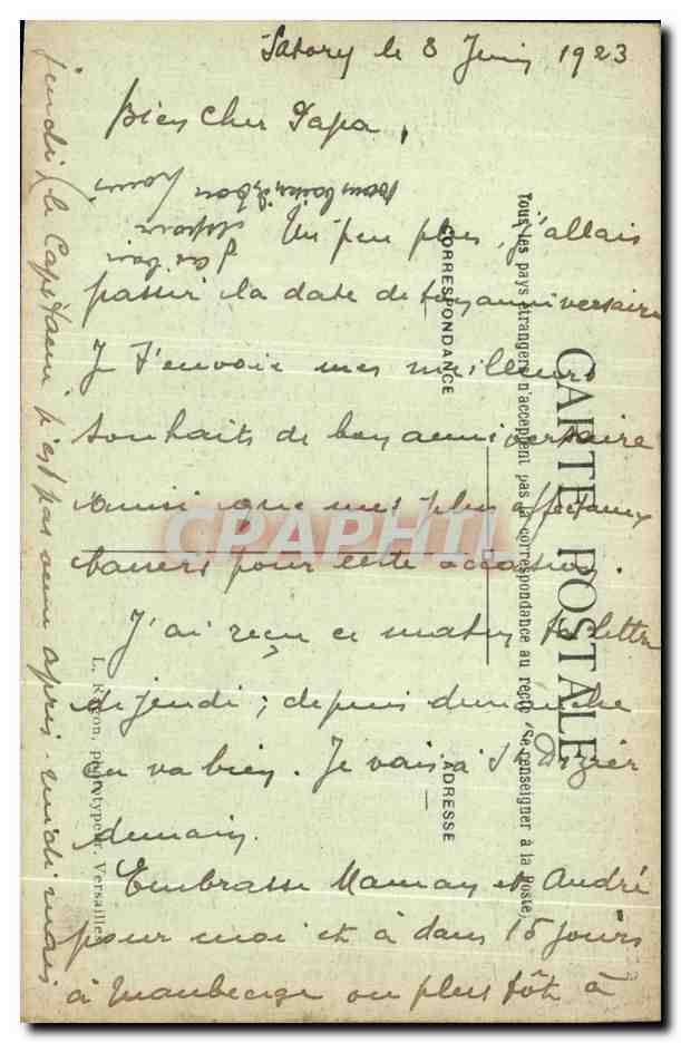 Versailles — Le Parc - Le Bassin de Neptune — L.R. n°64 — Reverso