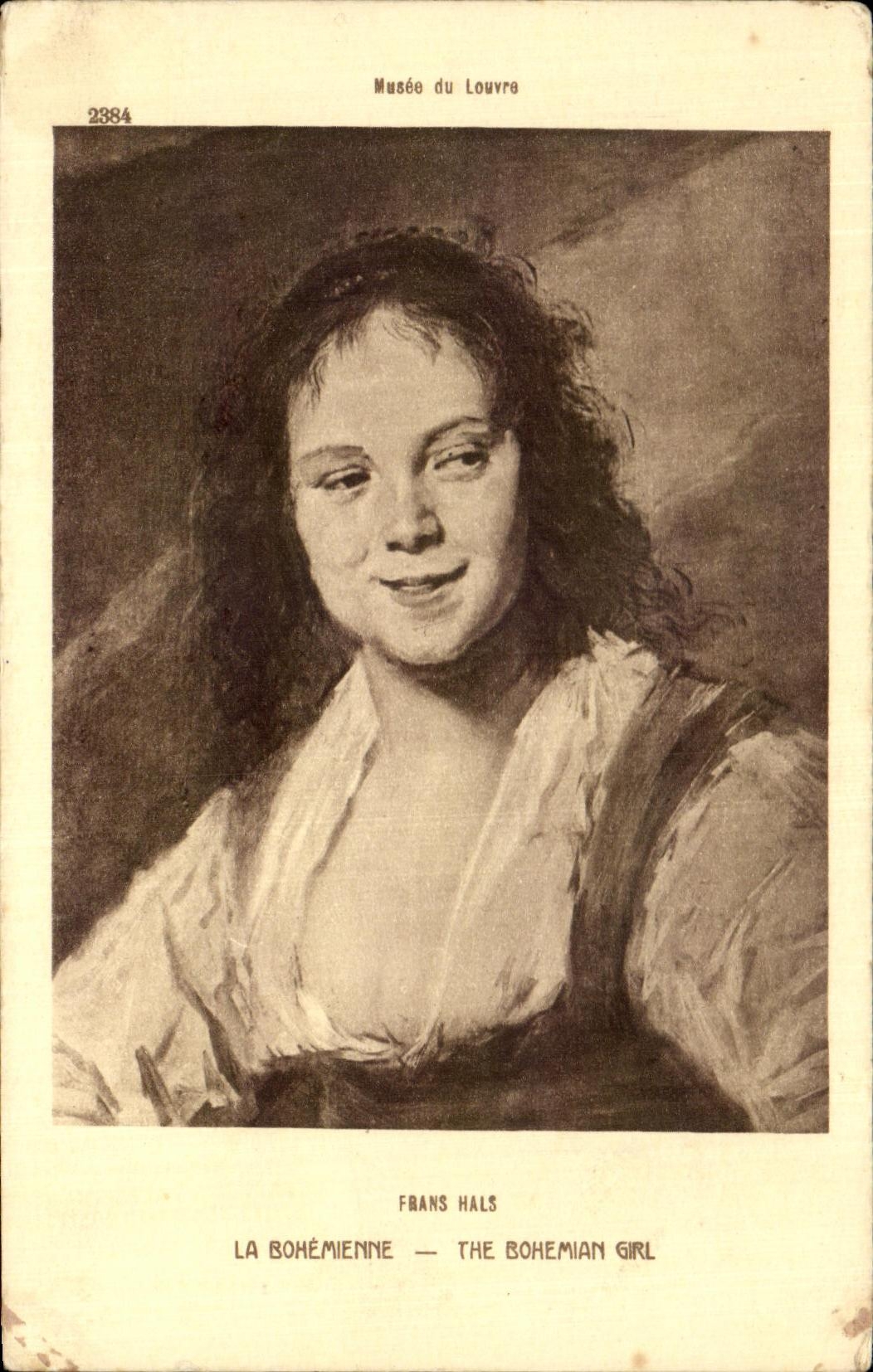 CPA La bohemienne Musee du Louvre Frans Hals