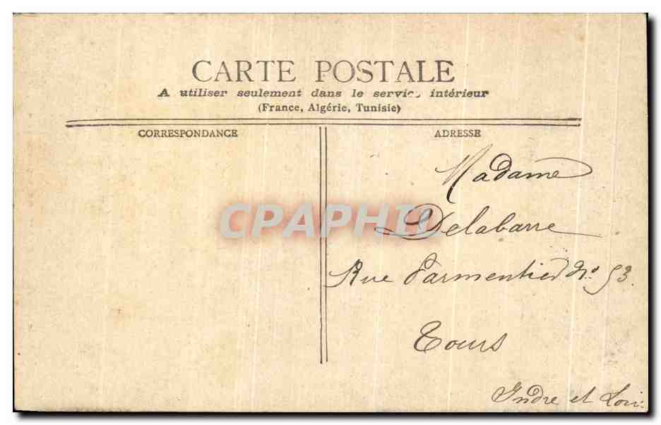 Fontainebleau - Kaisersbett — Verlag: N° 111-312 — Rückseite