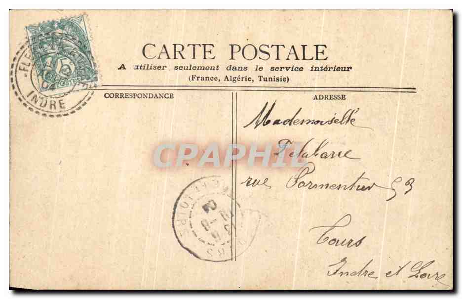 CPA Le Chateau D'Usse — Rückseite