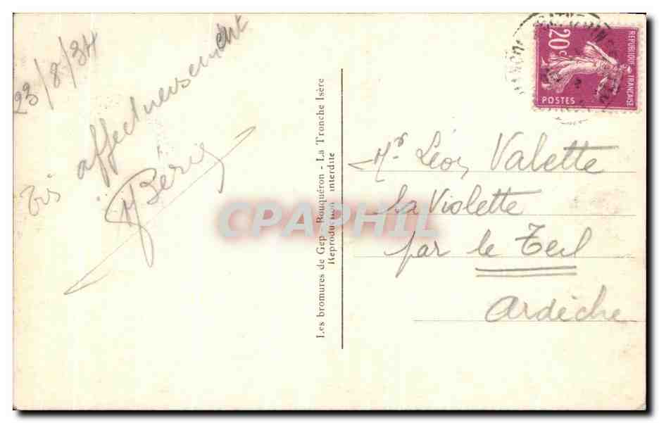 CPA La Grave Vue Generale et la Maije  — Verso