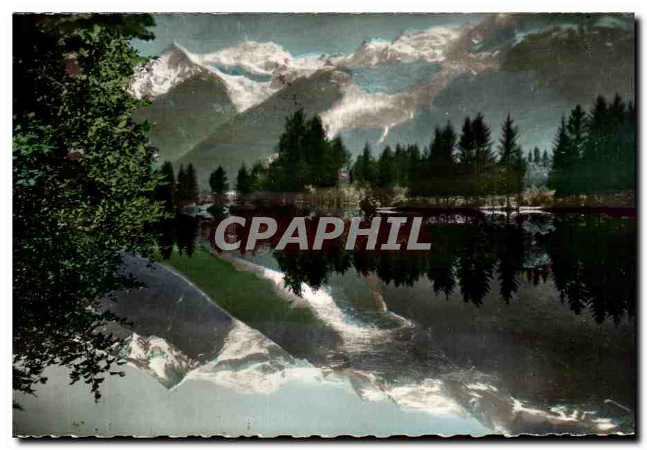 CPA Chamonix Le Mont Blanc lac des Gaillands 