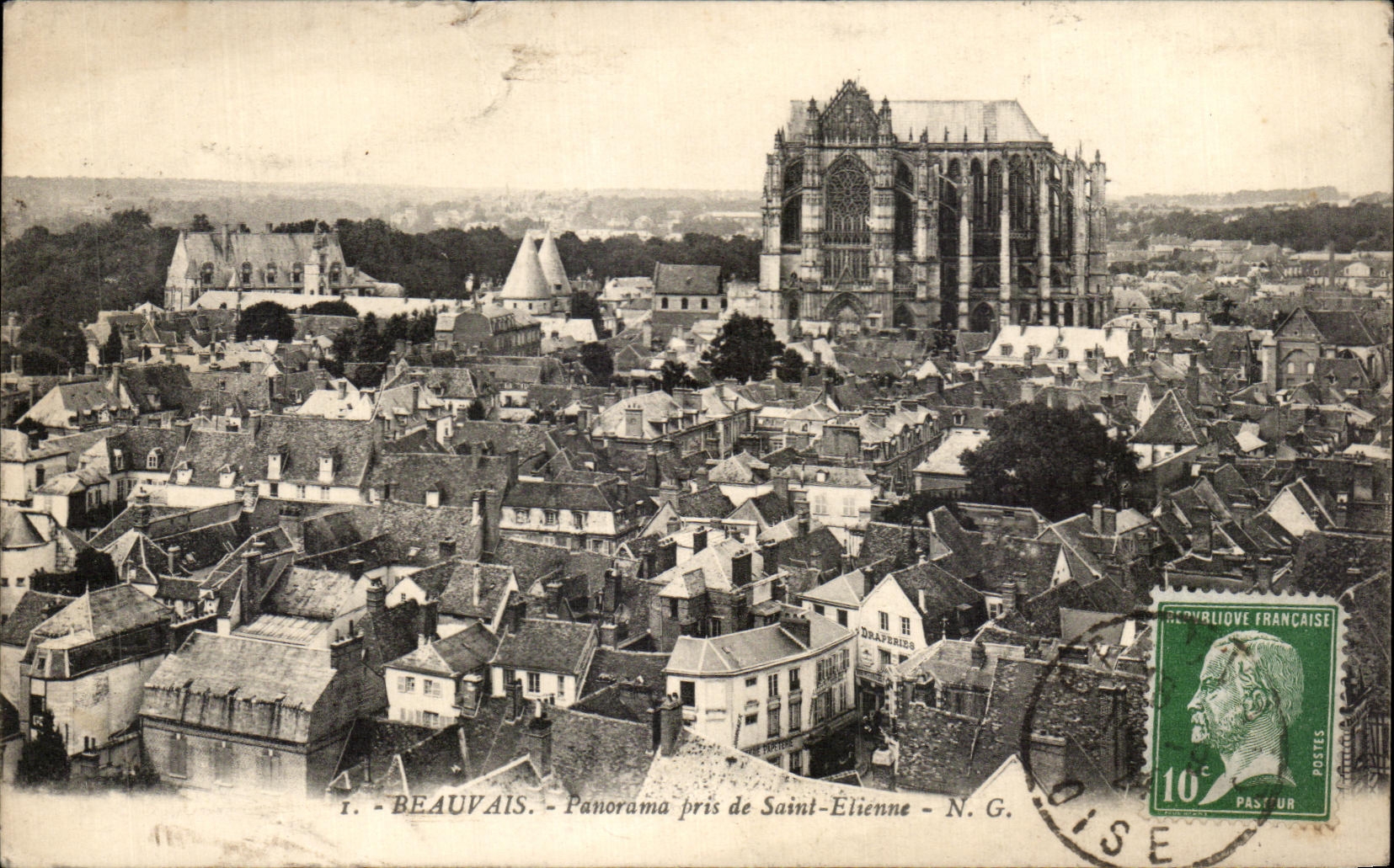 CPA Beauvais Panorama pris de Saint Elienne
