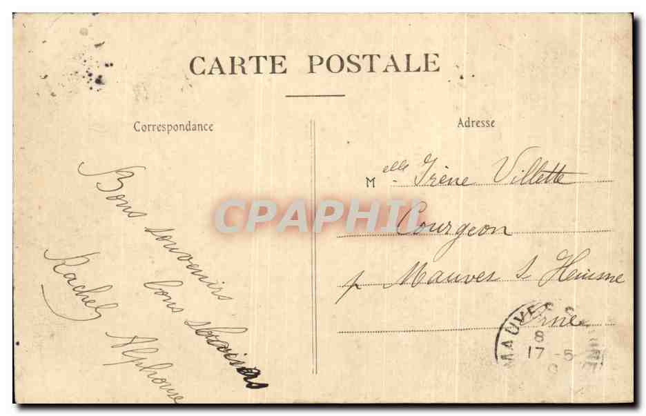 CPA Paris Lion de Belfort — Rückseite
