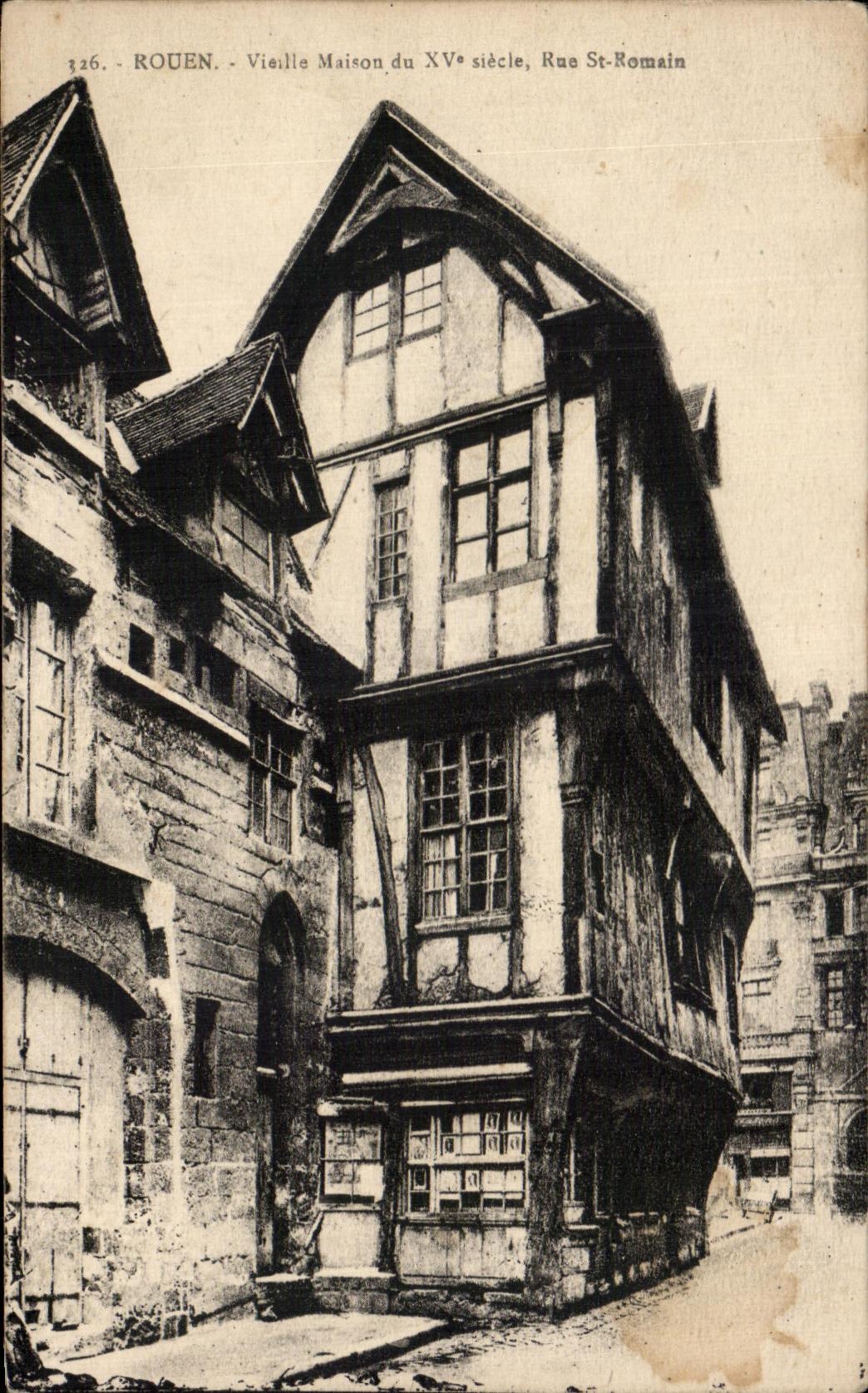 CPA Rouen Vielle Maison du Rue St Romain