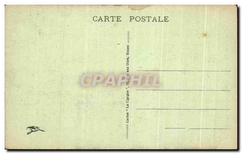 CPA Rouen Vielle Maison du Rue St Romain — Rückseite
