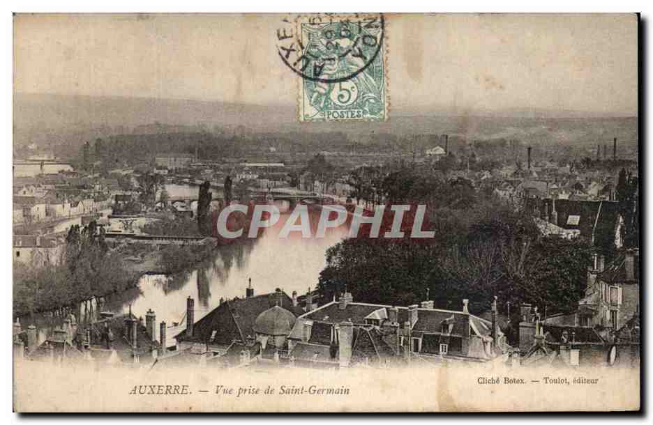 CPA Auxerre Vue Prise de Saint Germain