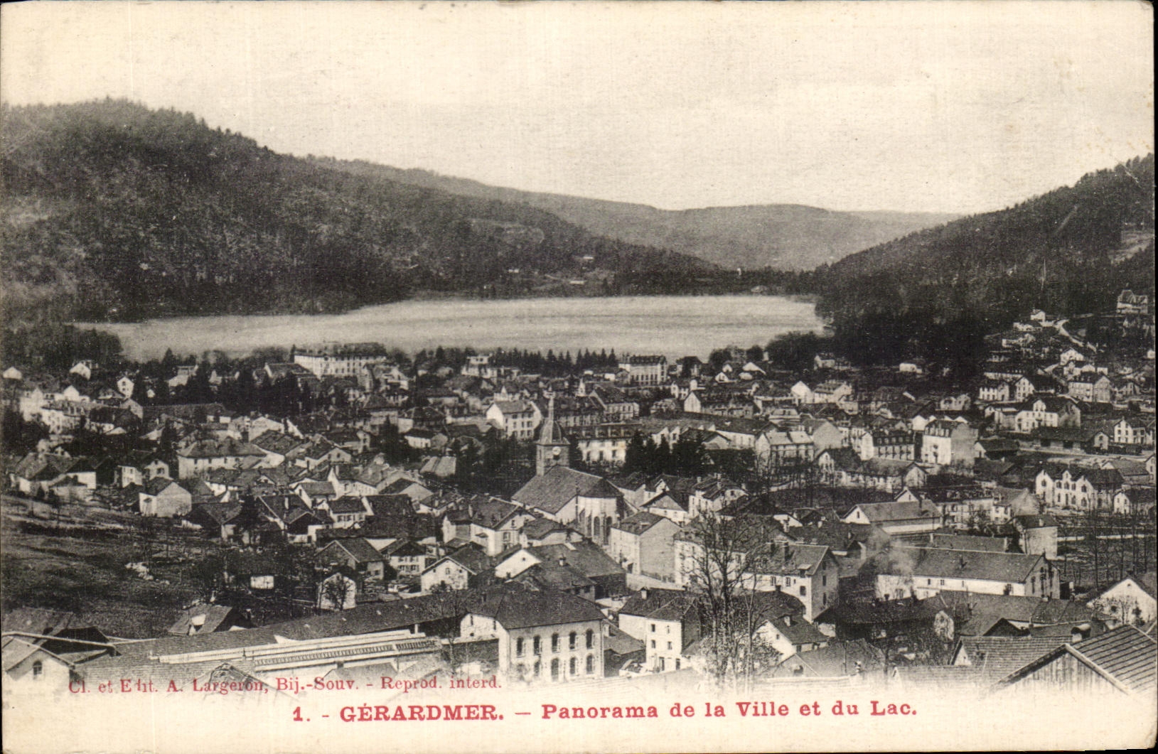 CPA Gerardmer Panorama de kla Ville et du Lac