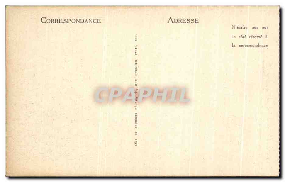 CPA Marseille La Rue De La Republique — Rückseite