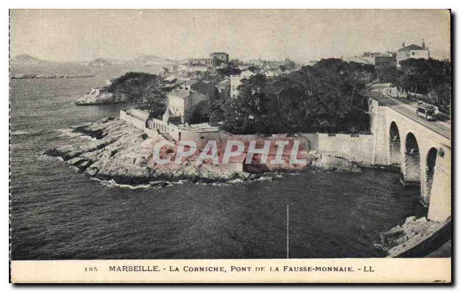 CPA Marseille La Corniche Pont De La Fausse Monnaie