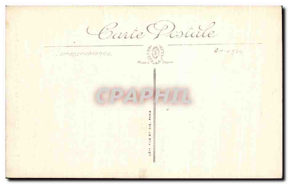 CPA Marseille Coucher de Soleit a l'entree du Port — Verso