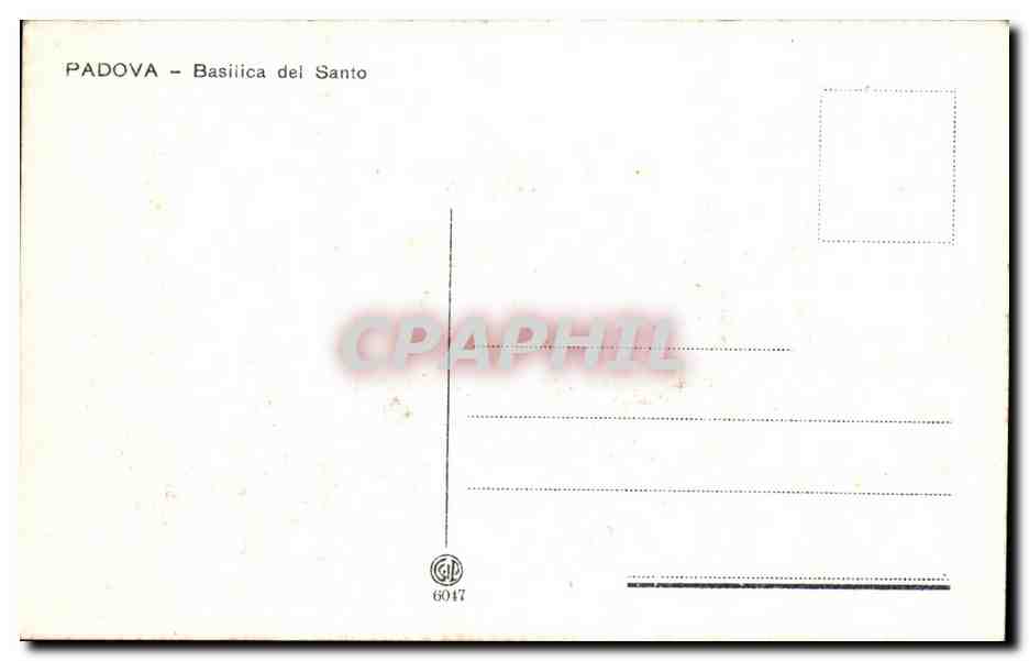 CPA Padova Cendeabro in bronzo Andrea Briosco detto il Riccio — Rückseite