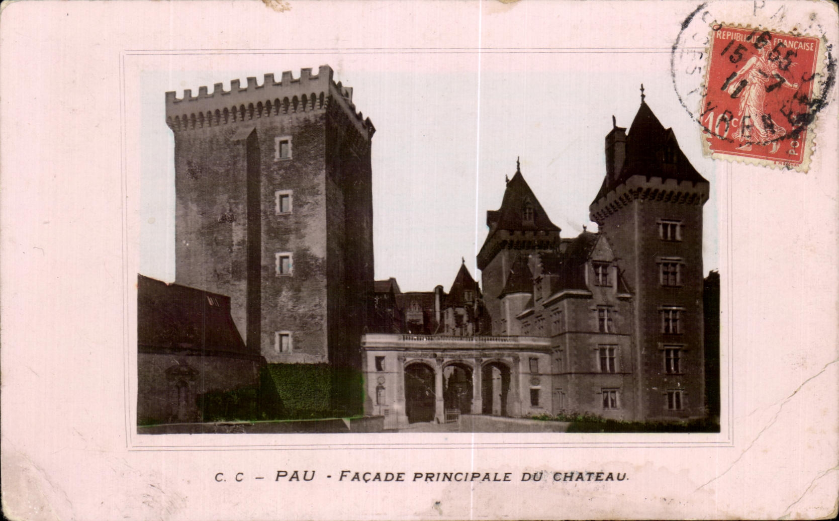 Pau — Façade principale du château — C.C. (éditeur)