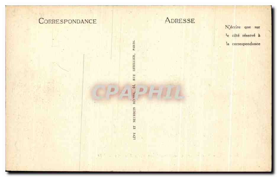 CPA Rouen Vue Generale prise du Pont Transbordeur — Rückseite