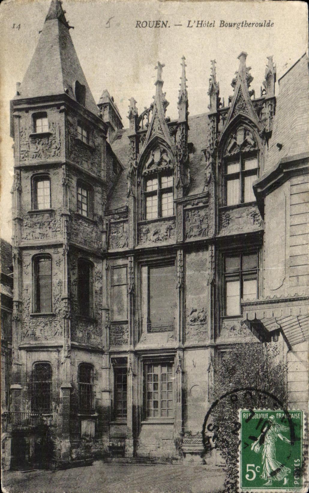 CPA Rouen L'Hotel Bourgtheroule