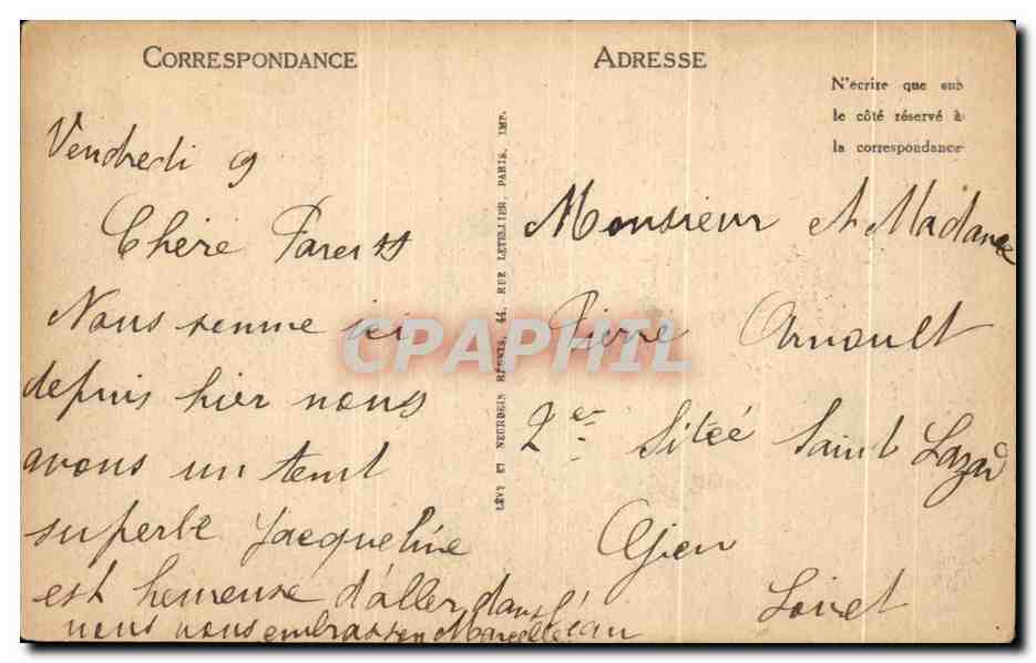 CPA Trouville La Reine Des Plages Le Bateau DU Havre — Verso