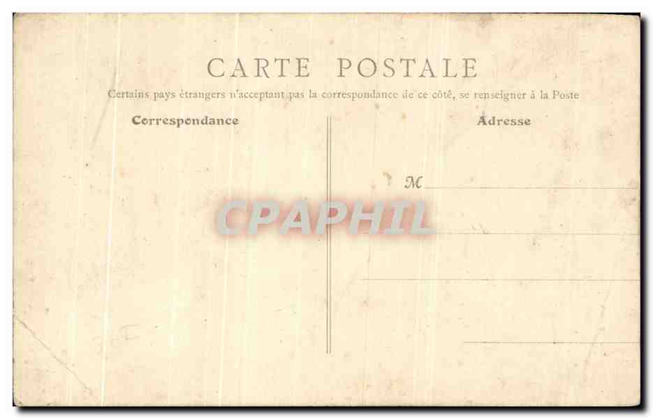 CPA Paris Statues de Pelletier et Caventou — Verso