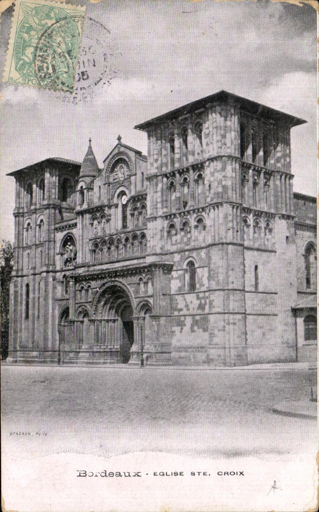 CPA Bordeaux Eglise Ste Croix