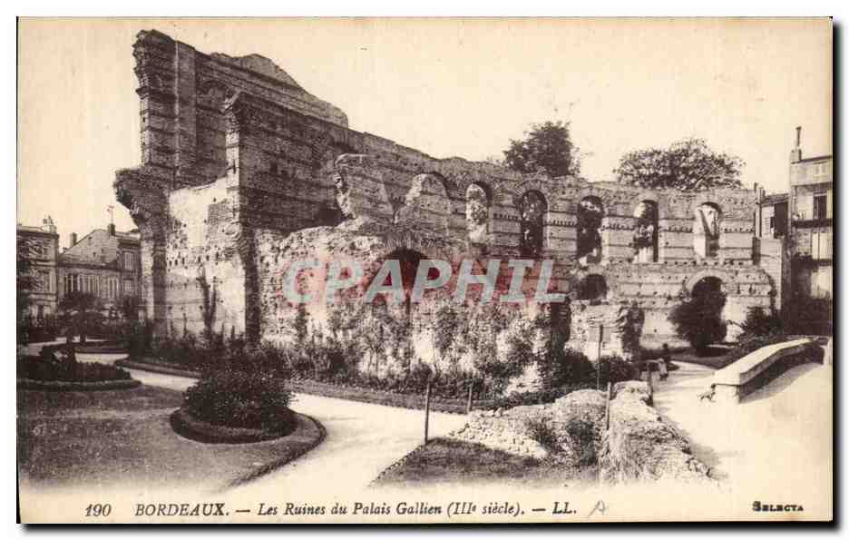 CPA Bordeaux Les Ruines du Palais Gallien