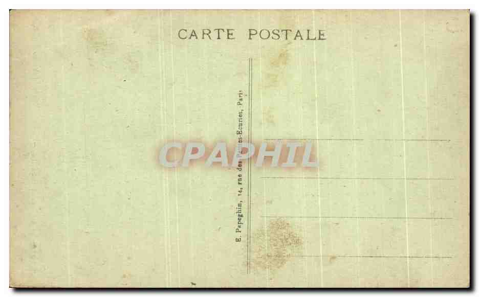 CPA Paris Le Tombeau du Soldat Inconnu Arc de TRiomphe  — Rückseite