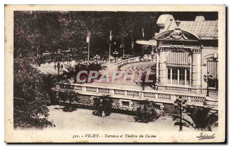 CPA Vichy Terrasse et Theatre du Casino