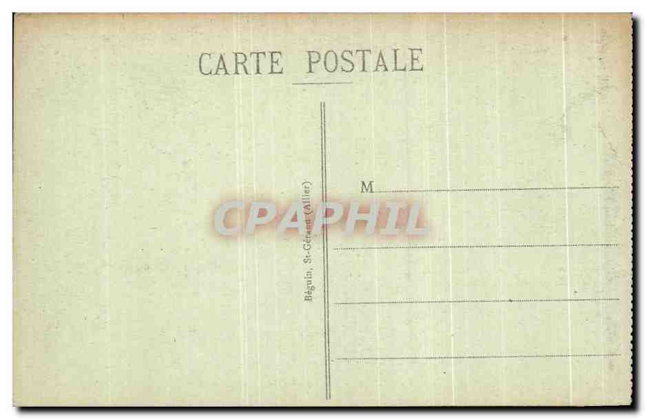 CPA Vichy Interieur du Casino Le Hall — Rückseite