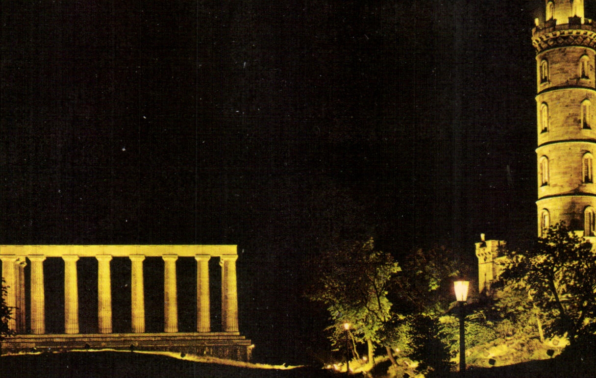 Edinburgh — Galton Hill et monument de Nelson — N.P.O. fotocolor SE-1005