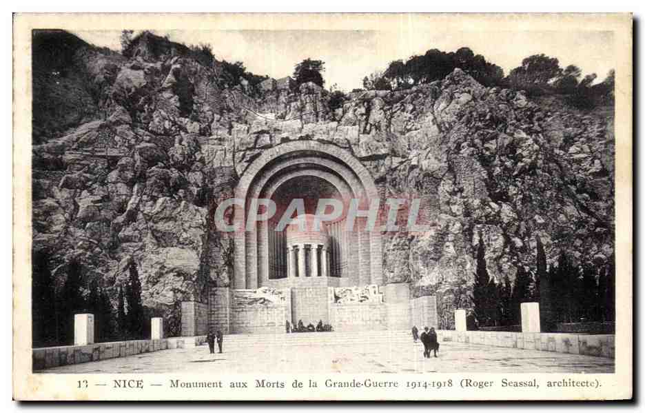 CPA Nice Monument aux Morts de la Grande Guerre Militaria 