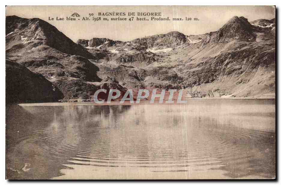 Le Lac bleu — Bagnères-de-Bigorre — éditeur inconnu, n° de série 90